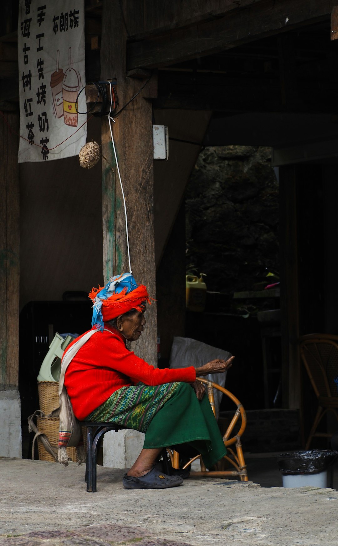 elderly person storytelling